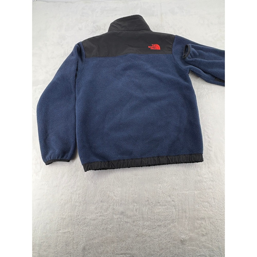 The North Face Denali Fleece Jacket Youth L 14/16 Navy Black Full Zip Coat - Picture 6 of 6